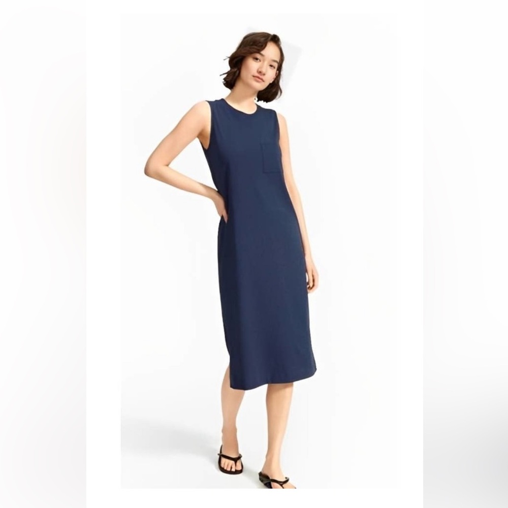 Everlane The Long Weekend Tee Dress NWT Navy Blue